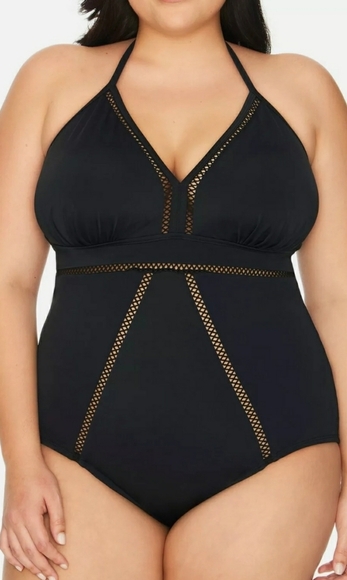 Plus Size 2X fits size 20W-22W One Piece Swimsuit - Picture 3 of 4